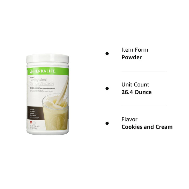 Herbalife Formula 1 Nutritional Shake Mix 500G Each - Herbalife Shake - Herbalife Protein Powder - Herbalife Weight Loss Meal Replacement