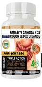 Parasite Cleanse DETOX Liver Colon Yeast Killer Pills All Natural Detox Candida 100 Capsules