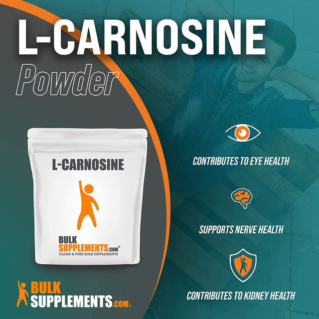 BULKSUPPLEMENTS.COM L-Carnosine Powder Eye Supplement - Carnosine Supplement (50 Grams - 1.8 Oz)