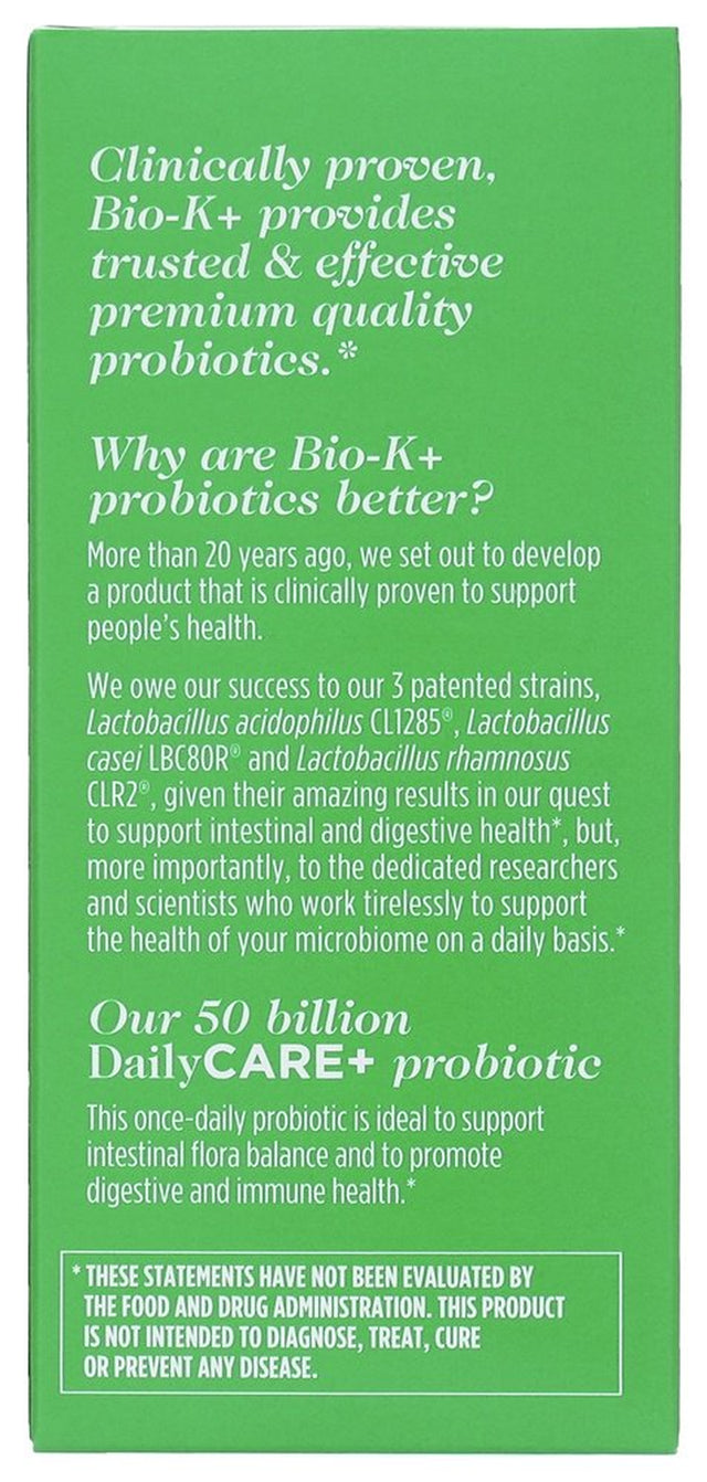 Bio-K plus - Probiotic Dailycare+ 50 Billion CFU - 60 Capsules