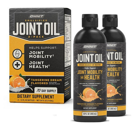 Onnit Joint Oil: Emulsified Liquid Fish Oil to Support Joint Health and Mobility, Tangerine Flavor (2 Pk., 12 Fl. Oz. )