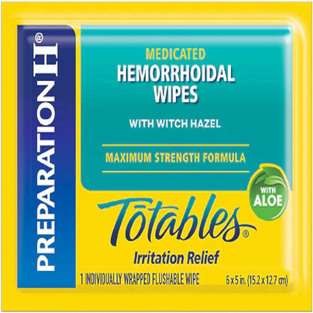 "Totables, Hemorrhoidal Wipes with Witch Hazel 10 Ea(Pack of 2)"