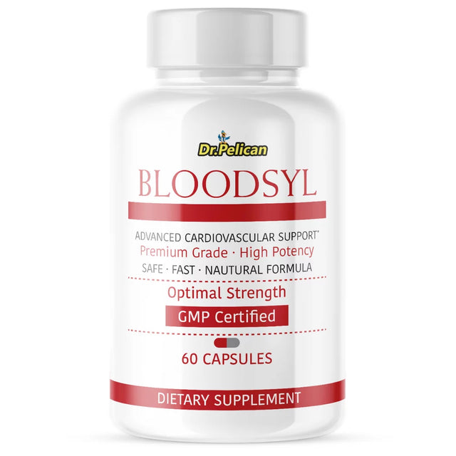 Bloodsyl- Sugar/Heart/Advanced Cardiovascular Support - 60 Capsules- Dr.Pelican