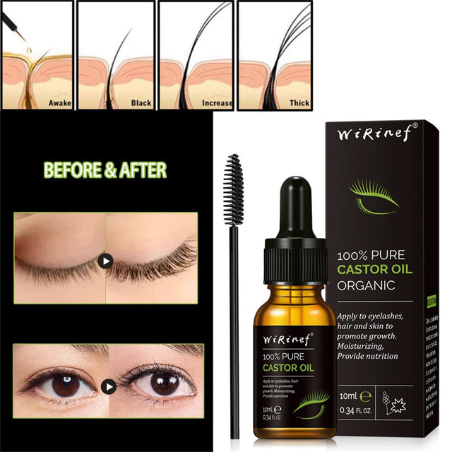 Xipoxipdo Eyelash Rapids Growth Solution, Eyebrow Eyelash Enhancement Nutrient Solution, Curling Thick and Mild Care Nutrient Oil 10Ml