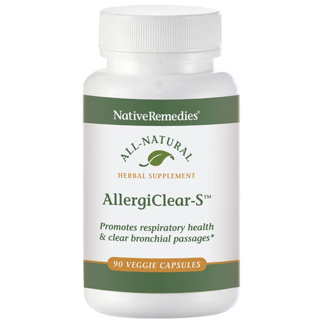 Nativeremedies Allergiclear-S - All Natural Herbal Supplement Promotes Respiratory Health and Clear Bronchial Passages Related to Allergy Symptoms - 90 Veggie Caps