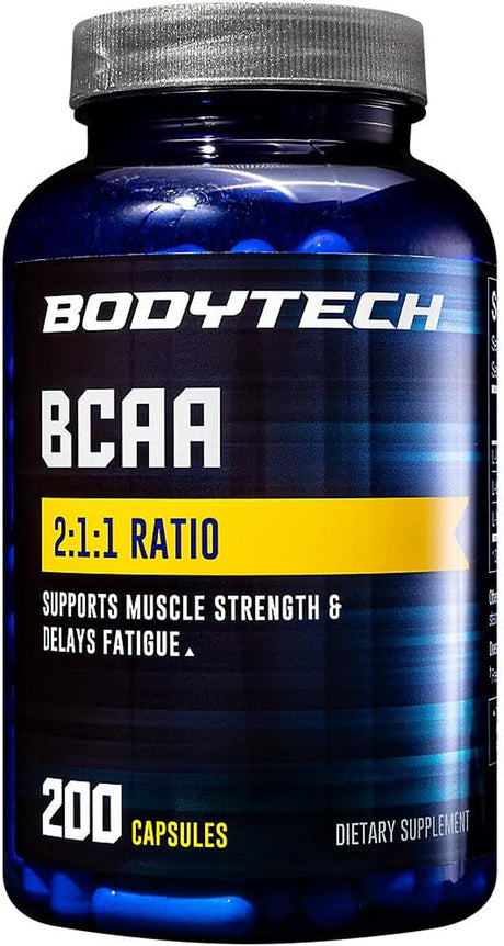 BODYTECH BCAA - 2:1:1 Ratio (200 Capsules)