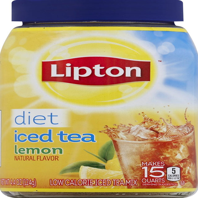 Lipton Diet Iced Tea Mix Black Tea, Caffeinated, Makes 15 Quarts