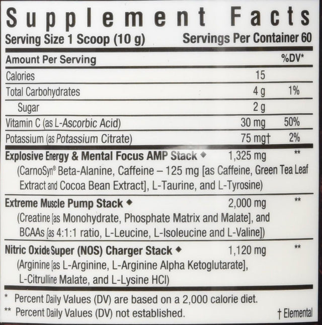 Bluebonnet Nutrition Extreme Edge Pre Workout, Muscle Recharging Formula*, Increases Nitric Oxide (NO) Levels*, Soy-Free, Dairy-Free, Lemon, 1.32 LB, 60 Servings