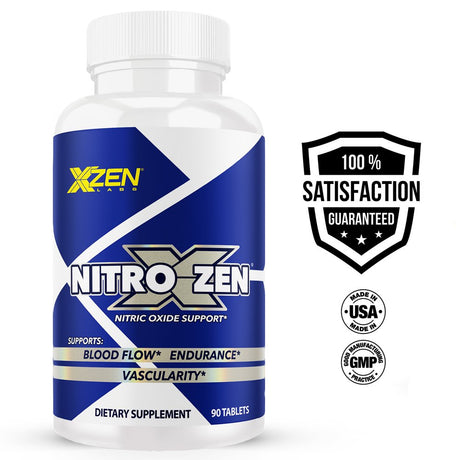 XZEN Nitroxzen Nitric Oxide Support Supplement Blood Flow & Circulation, Muscle Builder 90 Tablets