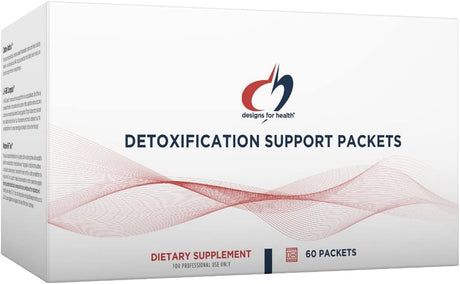 Designs for Health Detoxification Support Packets - 3-Part Easy Full Body Detox, Liver Cleanse Support Kit - Detoxify with Nutrients, Calcium D-Glucarate, Milk Thistle + More (60 Packets)