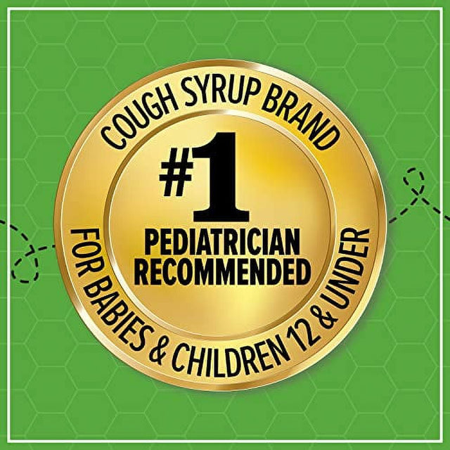 Zarbeeâ€™S Kids Cough + Mucus Daytime for Children 2-6 with Dark Honey, Ivy Leaf, Zinc & Elderberry, 1 Pediatrician Recommended, Drug & Alcohol-Free, Mixed Berry Flavor, 4FL Oz