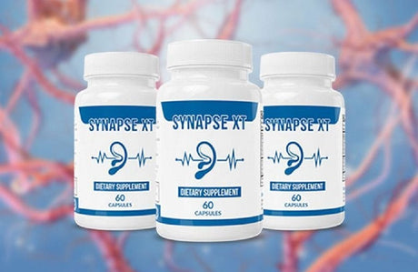 Synapse XT - Tinnitus Support Dietary Supplements for Healthy Middle and Inner Ear Structures, Including Cilia, Nerves, Hormone Levels and Blood Supply - 60 Capsules (1 Pack)