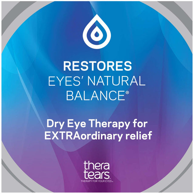 Theratears EXTRA Dry Eye Therapy Lubricating Eye Drops for Dry Eyes, 0.5 Fl Oz Bottle