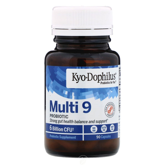 Kyolic, Kyo-Dophilus, Multi 9 Probiotic, 6 Billion CFU, 90 Capsules, Pack of 2