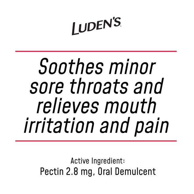 Luden'S Wild Cherry Throat Drops, Sore Throat Relief, 90 Count