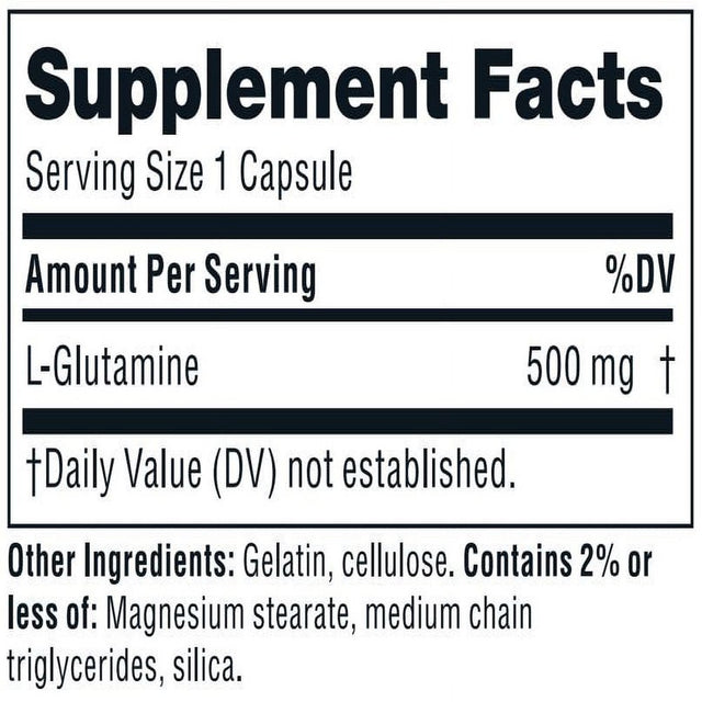 Twinlab TWL L-Glutamine Caps 500 Mg 100