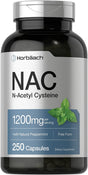 NAC N-Acetyl Cysteine 1200Mg | 250 Caplets | by Horbaach