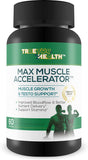 Max Muscle Accelerator - Muscle Growth & Testosterone Support - Aid Improved Blood Flow & Better Nutrient Delivery - Support Stamina - Natural Formula - Endurance - Recovery - Circulation - Strength