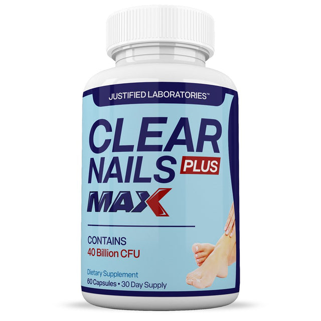 Clear Nails Max 40 Billion CFU Probiotic Nail Support 60 Capsules