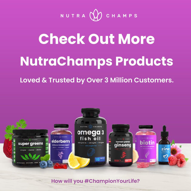 Nutrachamps Odorless Garlic Pills - Extra Strength 1000Mg Dose - Parsley, Chlorophyll & Aged Black Garlic Extract - 120 Softgels