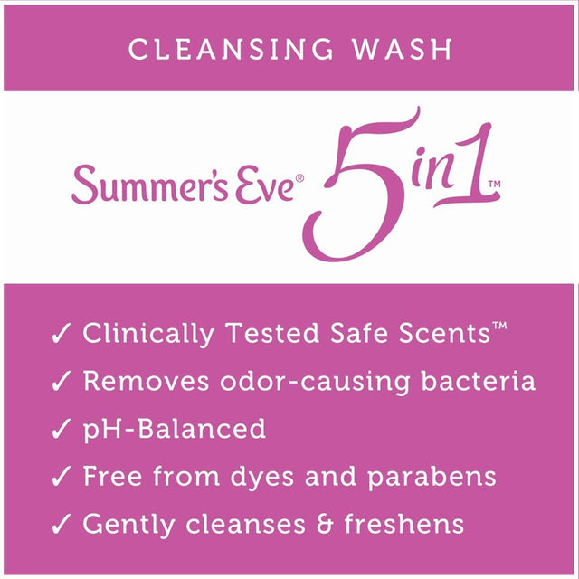 Summer’S Eve Simply Sensitive Daily Feminine Wash, Removes Odor, Ph Balanced, 9 Fl Oz