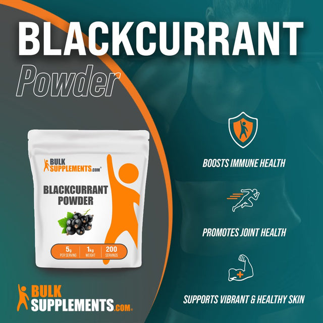 Bulksupplements.Com Blackcurrant Powder, 5G - Heart, Immune, & Kidney Support (5Kg - 1000 Servings)