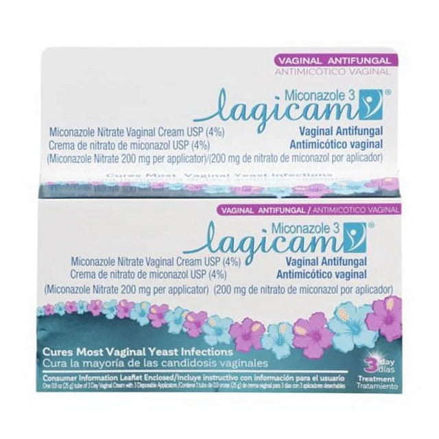 Lagicam Antifungal Miconazole Nitrate 3 Day Vaginal Cream, 0.9 Oz, 6 Pack