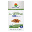 Brieofood Organic Safed Musli 1500Mg, 45 Servings, Vegetarian, Gluten Free, 90 Vegetarian Tablets