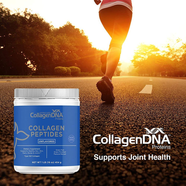 Premium Collagen Peptide Powder from Grass Fed Beef - 1 LB Unflavored, Odorless and Easy to Mix Hydrolyzed Protein Peptides (16 Oz, Beef Collagen)