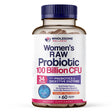 Dr. Formulated Raw Probiotics for Women 100 Billion CFU with Prebiotics, Digestive Enzymes, & UT Protection, Dr. Approved Women'S Probiotic for Adults, Shelf Stable Probiotic Supplement, 30 Capsules