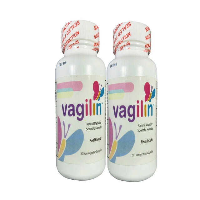 Vagilin Natural Medicine Formula 2 Pack (60 Caps) Relieves Bacterial Vaginosis