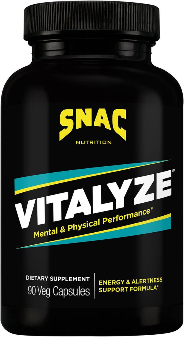 SNAC Vitalyze Mental Alertness and Physical Performance Energy Enhancer, 90 Capsules