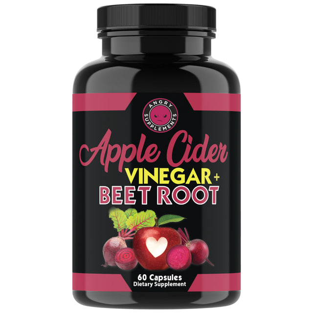 Apple Cider Vinegar + Beet Root Weight Loss Nitric Oxide 60 Capsules