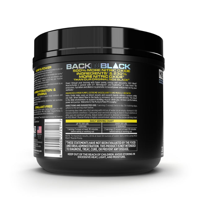 MRI PERFORMANCE NO2 BLACK® MUSCLE + PUMP NITRIC OXIDE (30 SERVINGS)