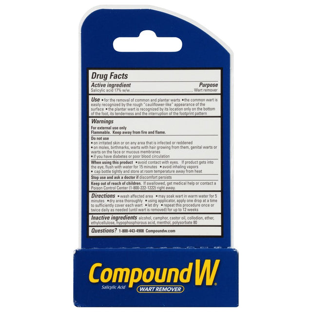 Compound W Maximum Strength Fast Acting Liquid Wart Remover, 0.31 Fl Oz