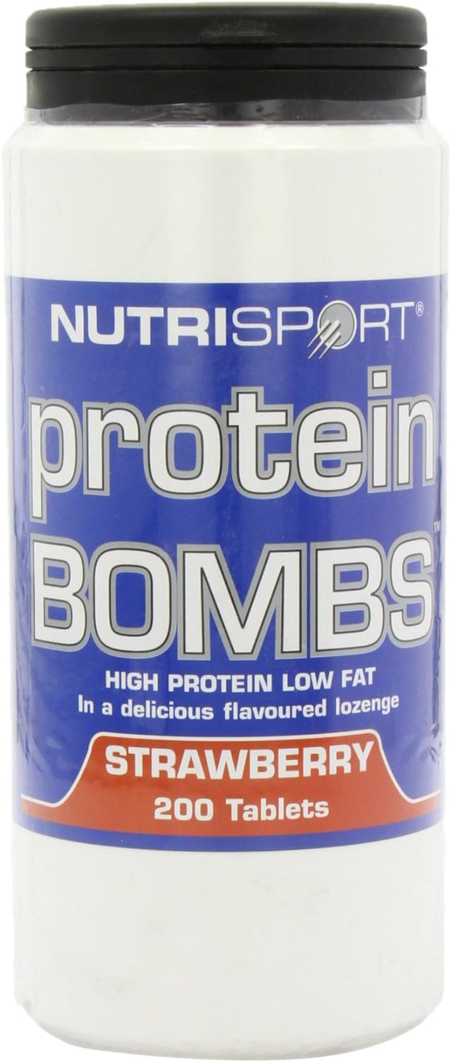 Nutrisport Protein Bombs - 200 Tabs - Strawberry