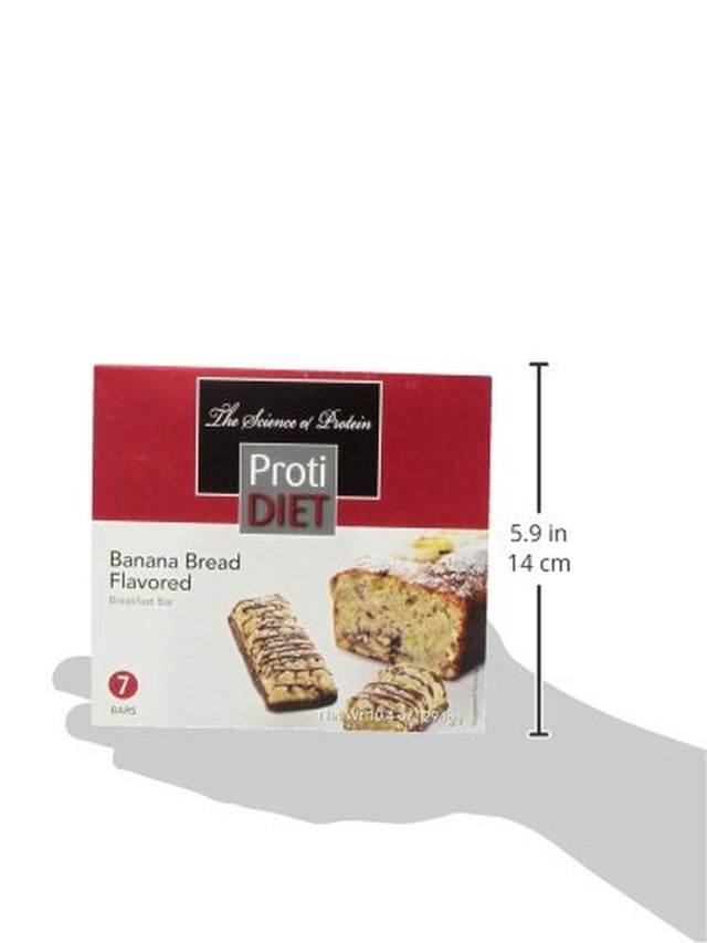 Protidiet Delicious Protein Bar | Nutritious Low Fat & Carb Snack with High Vitamins & Minerals | | Healthy & Energizing Small Meal | Assists in Weight Loss (Banana Bread)