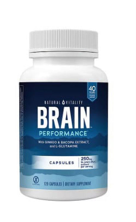 Natural Vitality BRAIN Performance Capsules, 250 Mg. St. John'S Wort Extract (120 Ct.)