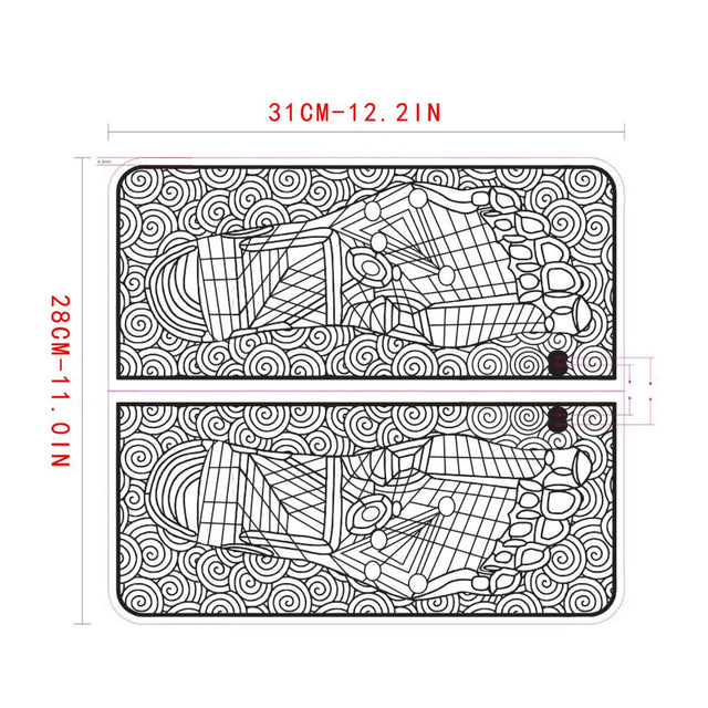 Foot Massager Mat for Neuropathy,Back Muscle Stimulator with Remote Control Electric Pulse Feet Acupressure Pad Massager Machine Relieves Feet Legs Fatigue Body Pains Neuropathy