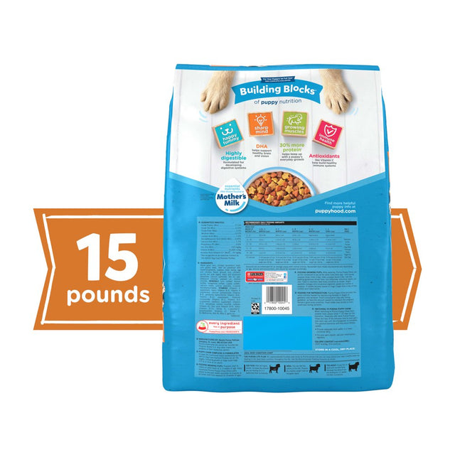 Purina Puppy Chow High Protein Dry Puppy Food, Complete with Real Chicken, 15 Lb. Bag