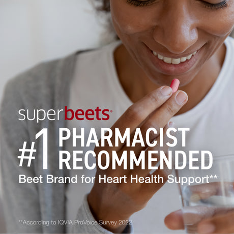 Humann Superbeets Beet Root Capsules - Support Healthy Blood Pressure - 90 Count