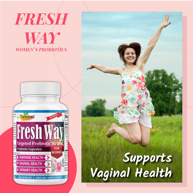 Fresh Way Acidophilus Probiotic for Women, Supports Digestive Balance, Ph Balance 60 Capsules by Therefore