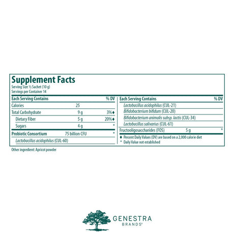 Genestra Brands HMF Replete | Probiotic Formula to Support Healthy Gut Flora | 7 Sachets