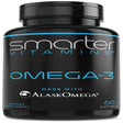 Smartervitamins TRIPLE STRENGTH Brain Support OMEGA 3 FISH OIL, Strawberry Flavor, Burpless, Tasteless, 2000Mg, TRIPLE DHA EPA BRAIN OMEGA'S, Joint Support, Made with Alaskomega®, Heart Support