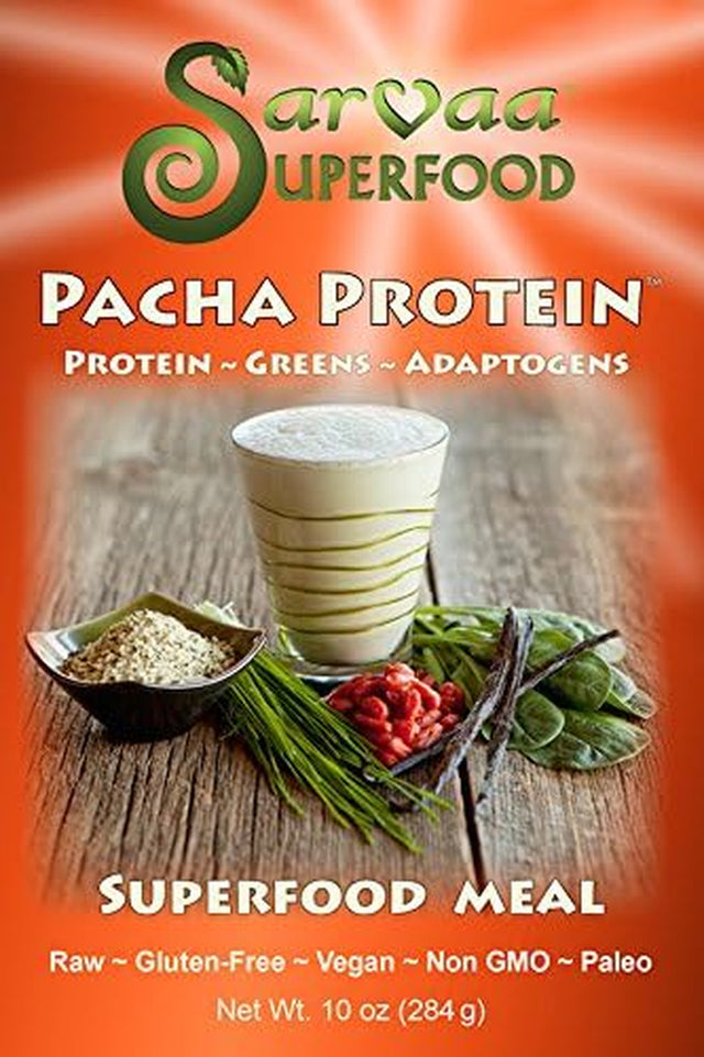 Pacha Protein Organic Vegan Non-Gmo Gluten-Free Super Greens and Adaptogens Meal Replacement (Pacha Protein, 16 Oz)