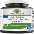 Brieofood Alpha Lipoic Acid 600 Mg 120 Capsules