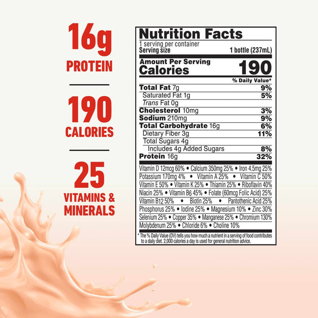 BOOST Glucose Control Nutritional Drink, Creamy Strawberry, 16 G Protein, 6 - 8 Fl Oz Cartons