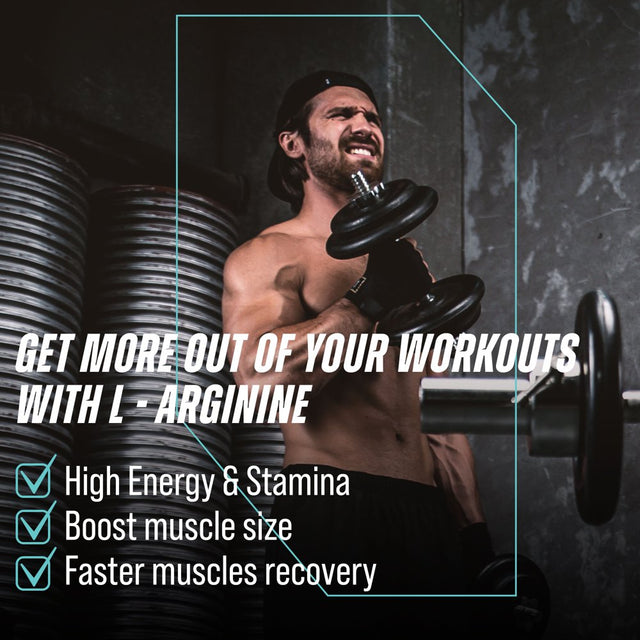 L-Arginine Complete, Nitric Oxide Supplement for Mens Health - L-Arginine, L-Arginine AKG, L- Citrulline HCL, Beta-Alanine for Energy, Performance, Stamina, Endurance, Muscle Growth, Vascularity