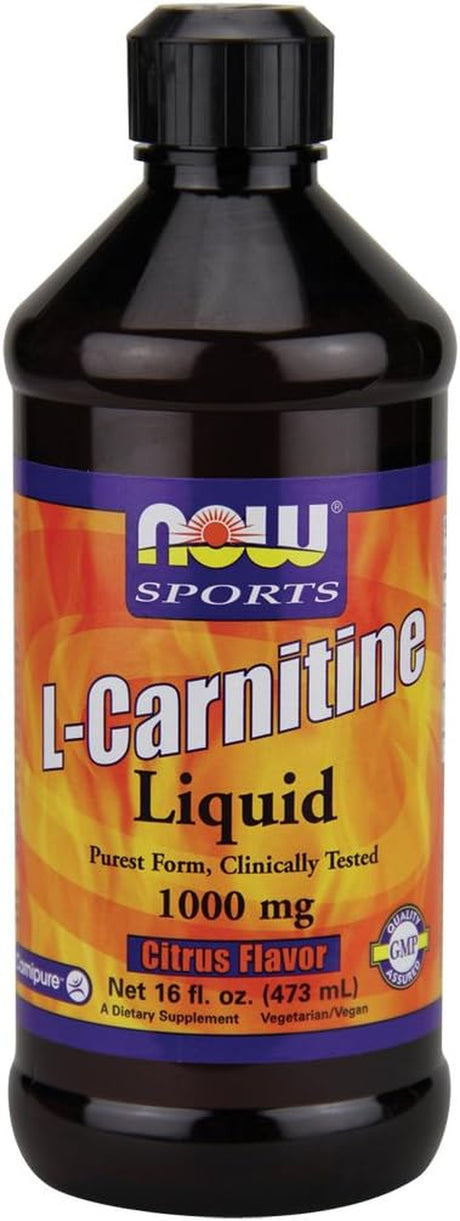 Now Foods L-Carnitine Liquid Citrus Flavor 1000 Mg - 16 Oz. 12 Pack