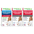 Dr. Stephanie'S Extra Strength A1C Triple Pack - Blood Sugar 24 Hour Daily Support Extra Strength plus 2 Carb & Sugar Blocker